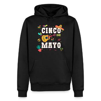Cinco De Mayo Mexican Fiesta 5 De Mayo - Männer Premium Bio Hoodie - Schwarz - Vorne - Nico (187cm)