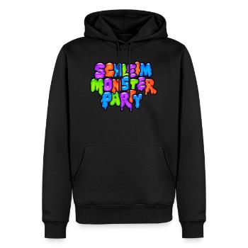 Schleimmonster-Party - Männer Premium Bio Hoodie - Schwarz - Vorne - Nico (187cm)