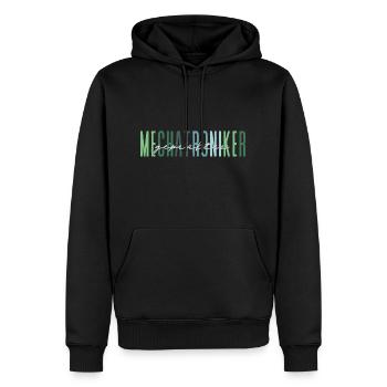 geprüfter Mechatroniker - edles Design - Männer Premium Bio Hoodie - Schwarz - Vorne - Nico (187cm)