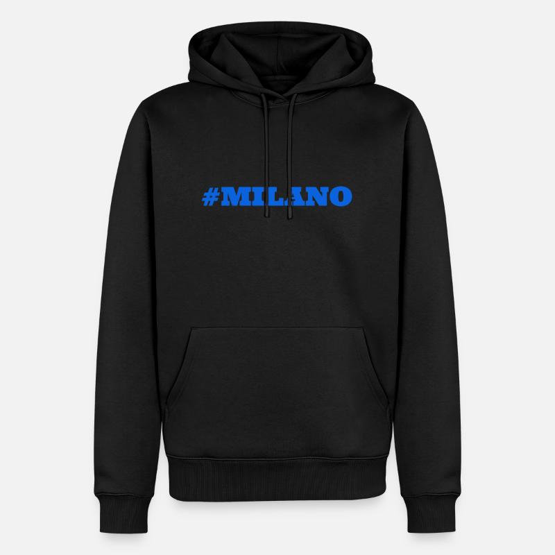 #Milano Milan Milan - Sweat à capuche Premium bio Homme - noir