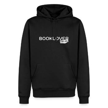Booklover for life - Männer Premium Bio Hoodie - Schwarz - Vorne - Nico (187cm)