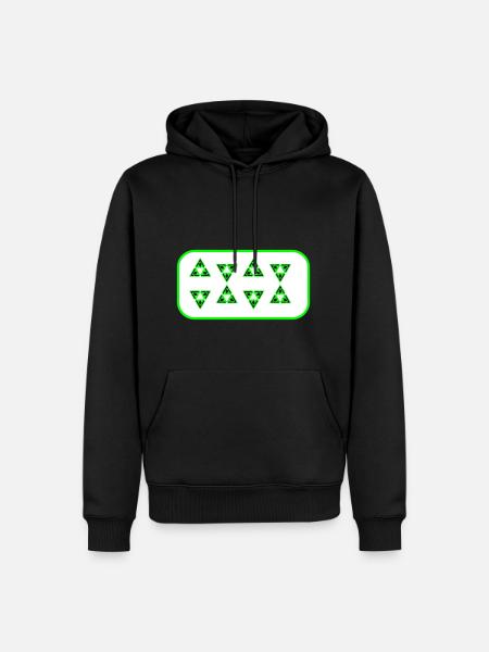 Abstract - Männer Premium Bio Hoodie - Schwarz
