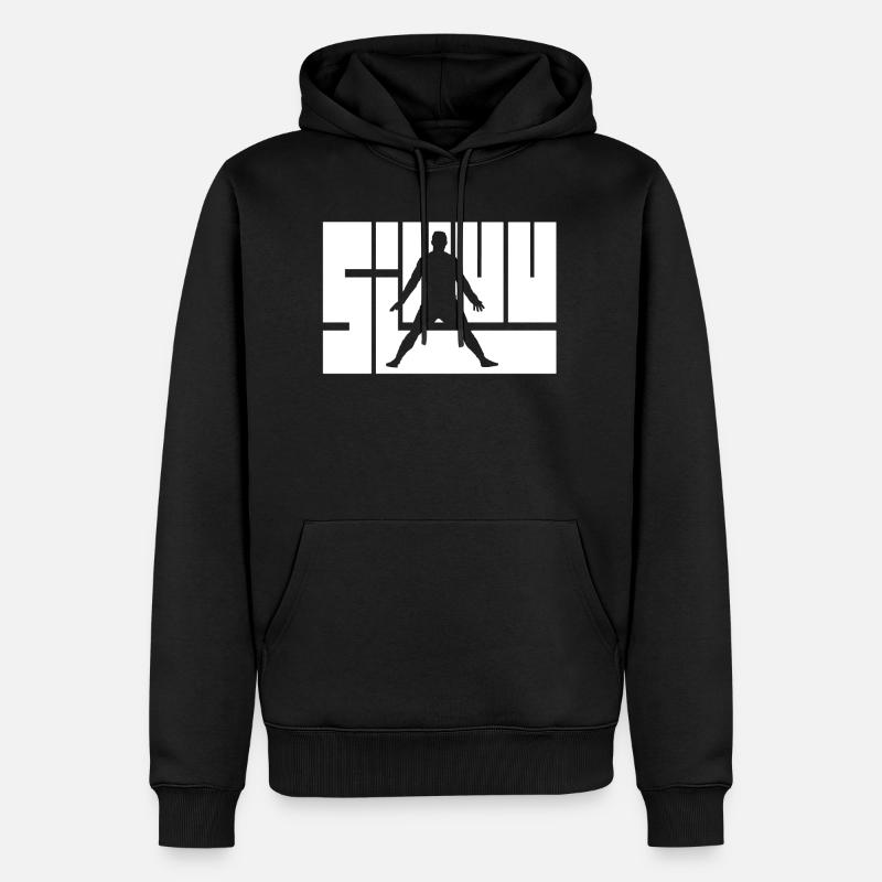 Siuuu - Männer Premium Bio Hoodie - Schwarz