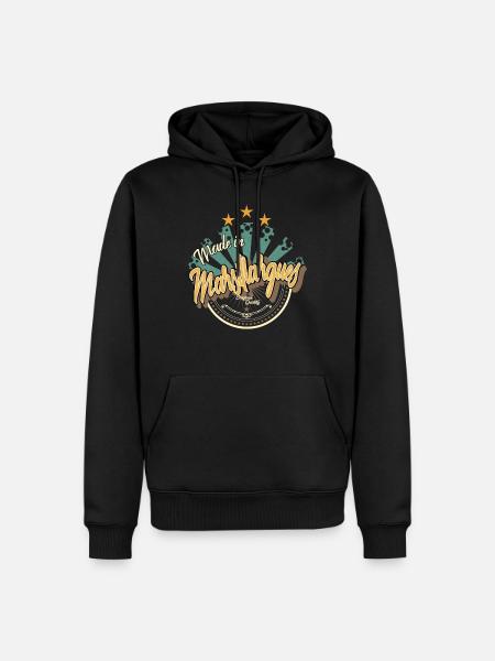 Made in Marsillargues - Sweat à capuche Premium bio Homme - noir