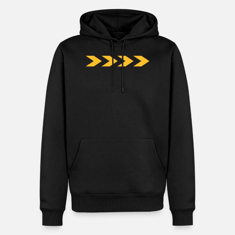 rasend schnell - Männer Premium Bio Hoodie - Schwarz