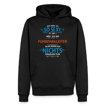 Fuhrparkleiter Beruf - Männer Premium Bio Hoodie - Schwarz - Vorne - Nico (187cm)
