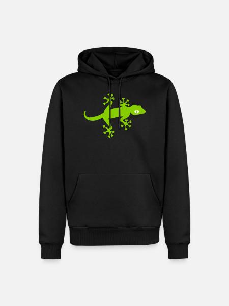Funny gecko - Men’s Premium Organic Hoodie - black