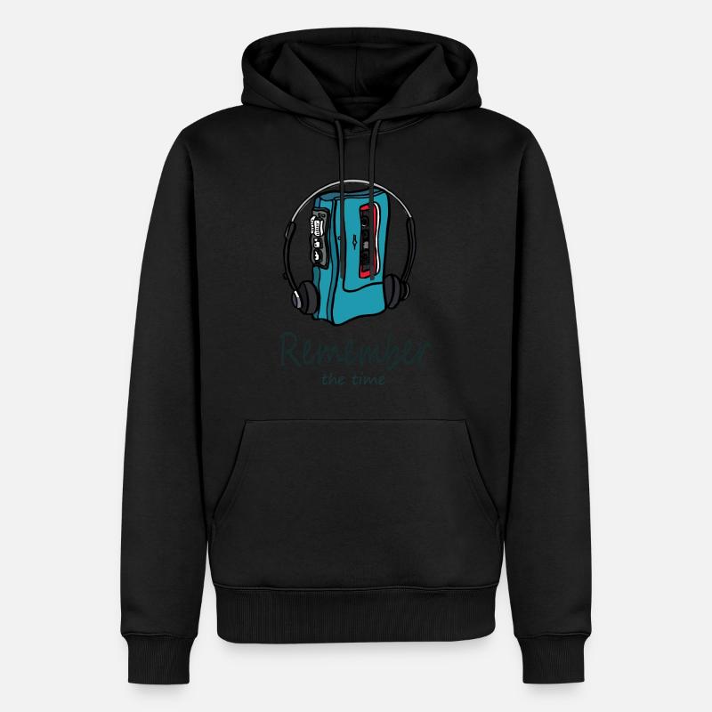 REMEMBER-Walkmen - Sweat à capuche Premium bio Homme - noir