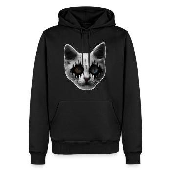 Black Metal Katze - Männer Premium Bio Hoodie - Schwarz - Vorne - Nico (187cm)