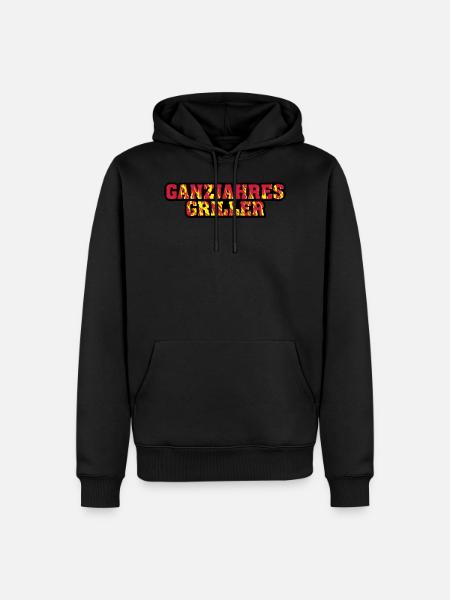 Année gril - Sweat à capuche Premium bio Homme - noir