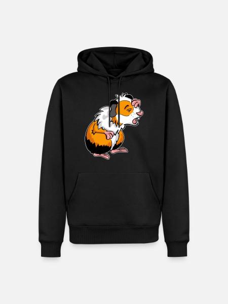 Guinea pig guinea pig comic - Men’s Premium Organic Hoodie - black