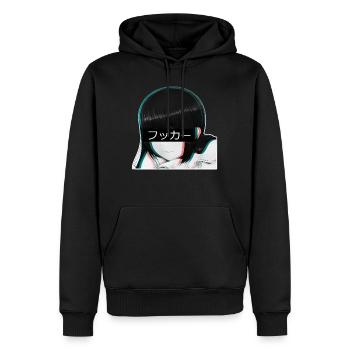 Manga Anime Japan Japanisch Hipster Trendy - Männer Premium Bio Hoodie - Schwarz - Vorne - Nico (187cm)