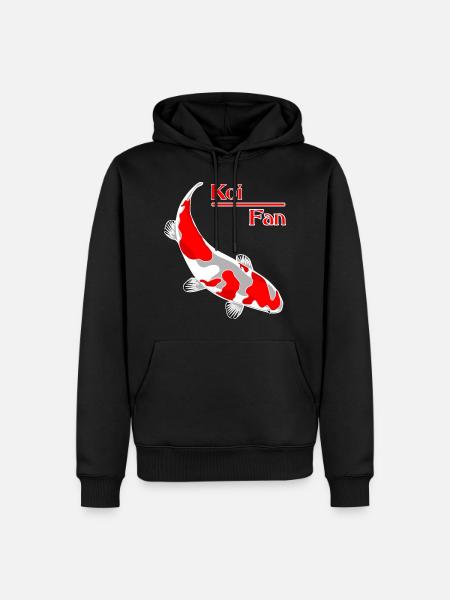 Koi - karpfen - fisch - Männer Premium Bio Hoodie - Schwarz