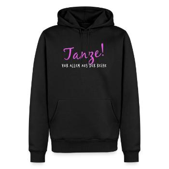 Danse ! Surtout hors de la série - Sweat à capuche Premium bio Homme - noir - Devant - Nico (187cm)