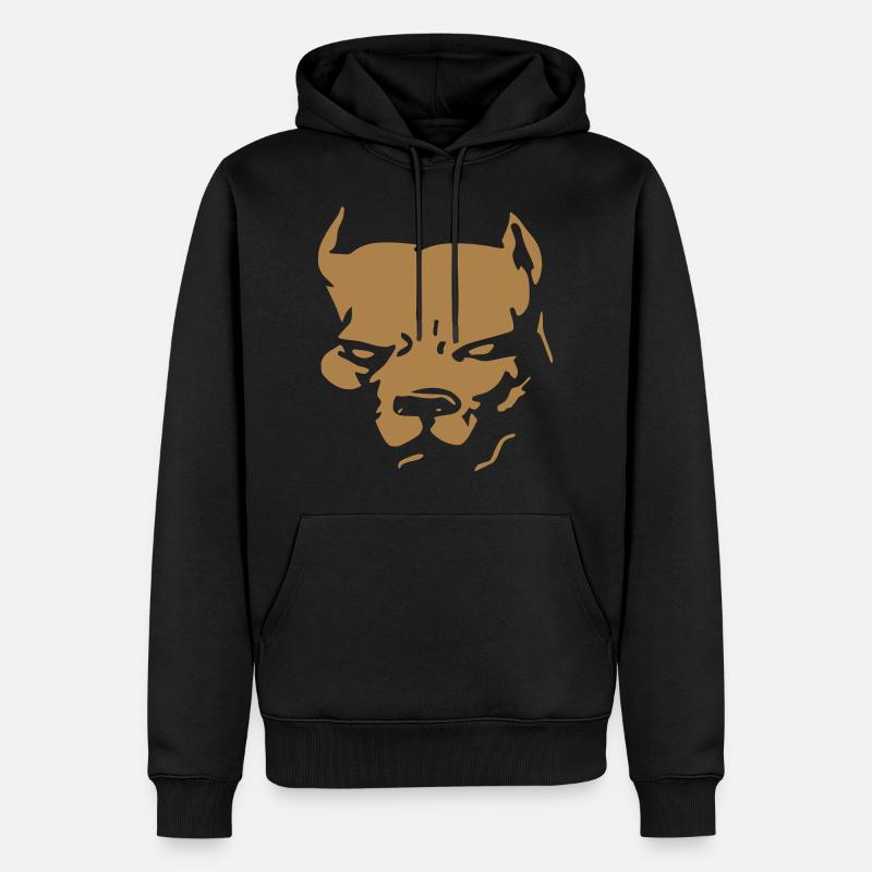 Pitbull - Sweat à capuche Premium bio Homme - noir