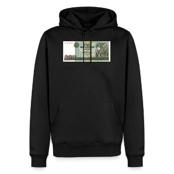 200 marks der ddr - Sweat à capuche Premium bio Homme - noir - Devant - Nico (187cm)