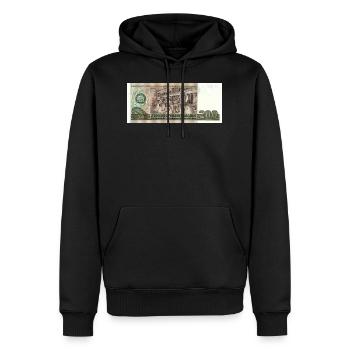 200 marks de la RDA - Sweat à capuche Premium bio Homme - noir - Devant - Nico (187cm)