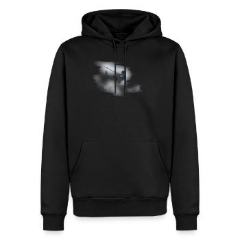 Kitesurfen - Männer Premium Bio Hoodie - Schwarz - Vorne - Nico (187cm)