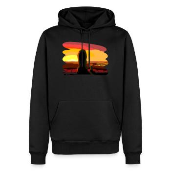 Dawn on the Pride Rock - Männer Premium Bio Hoodie - Schwarz - Vorne - Nico (187cm)
