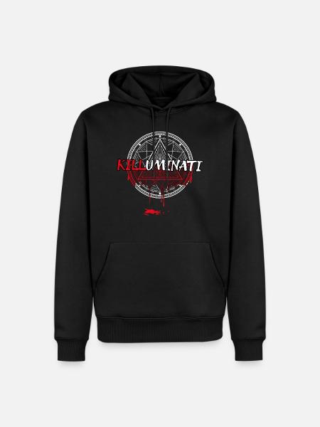 killuminati - Sweat à capuche Premium bio Homme - noir