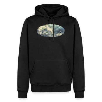 univers - Sweat à capuche Premium bio Homme - noir - Devant - Nico (187cm)