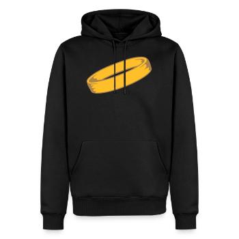 hochzeit cool rund kreis heiraten ring schmuck jun - Männer Premium Bio Hoodie - Schwarz - Vorne - Nico (187cm)