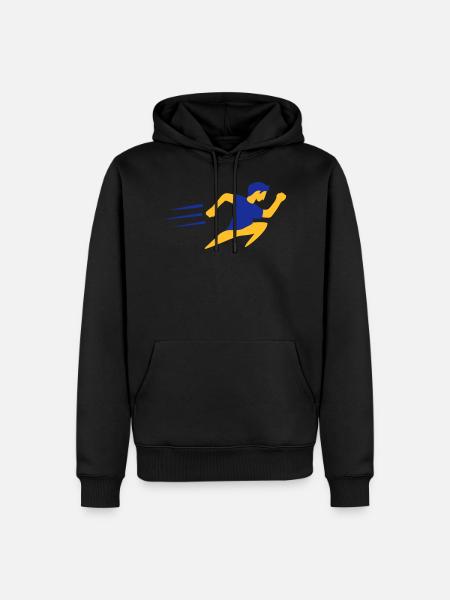 Fit and Run - Men’s Premium Organic Hoodie - black
