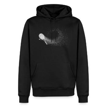 Tennis racket - Men’s Premium Organic Hoodie - black - Front - Nico (187cm)