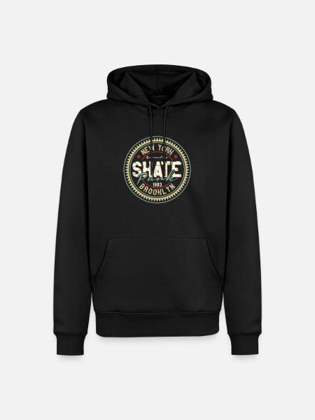 Skate - Männer Premium Bio Hoodie - Schwarz