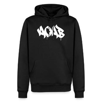 Tag graffiti ACAB - Sweat à capuche Premium bio Homme - noir - Devant - Nico (187cm)
