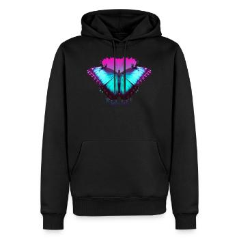 Butterfly Schmetterlinge Geschenk - Männer Premium Bio Hoodie - Schwarz - Vorne - Nico (187cm)