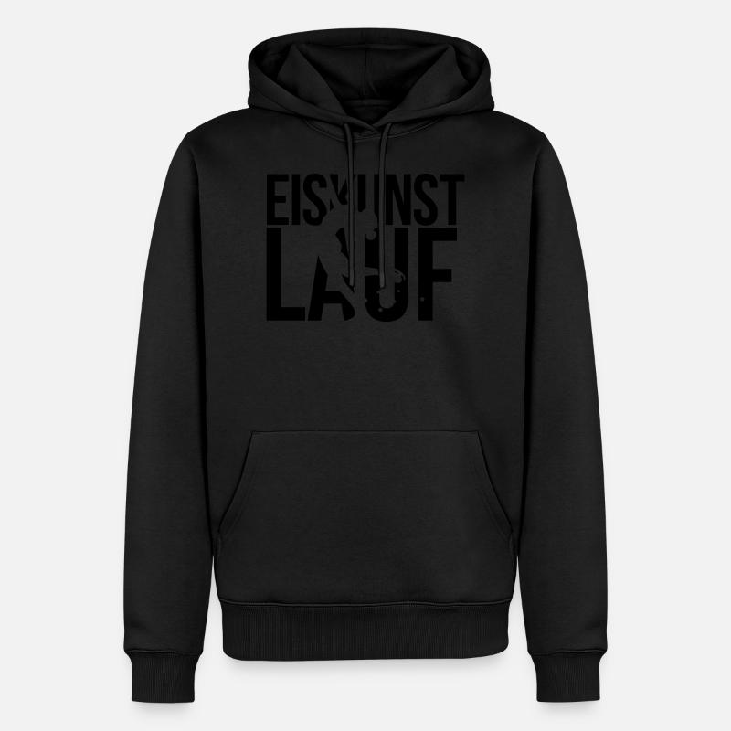 eiskunstlauf - Männer Premium Bio Hoodie - Schwarz