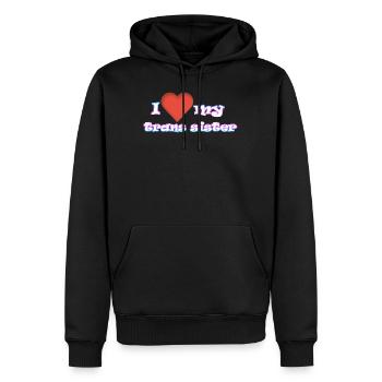 Ich liebe meine trans Schwester - Männer Premium Bio Hoodie - Schwarz - Vorne - Nico (187cm)