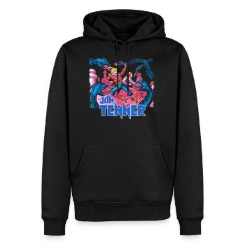 Jan Tenner Tempel Des Todes - Männer Premium Bio Hoodie - Schwarz - Vorne - Nico (187cm)
