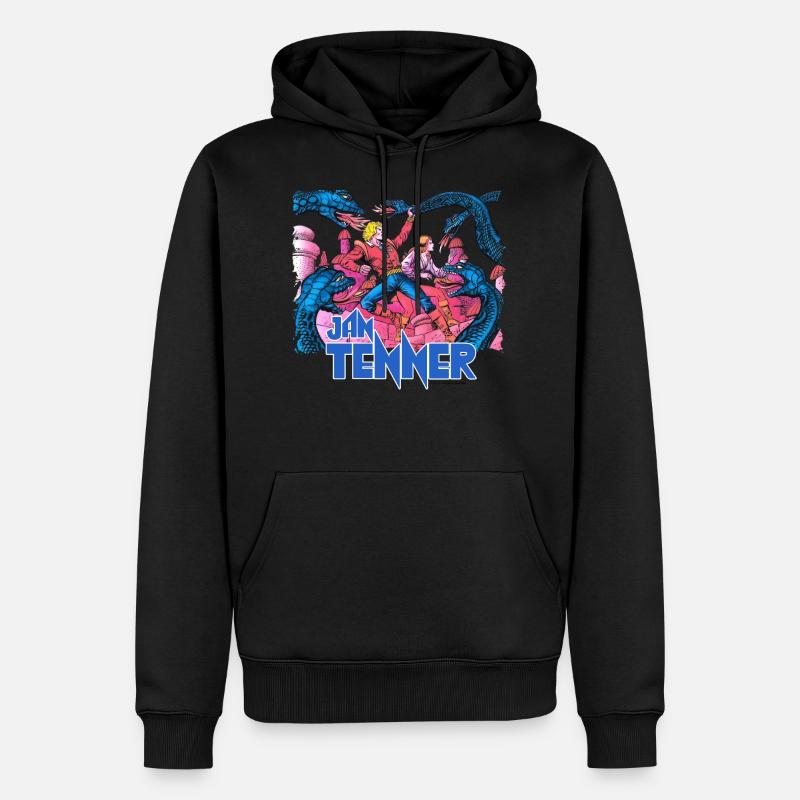 Jan Tenner Tempel Des Todes - Männer Premium Bio Hoodie - Schwarz
