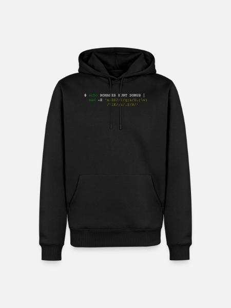 Romanes Eunt Domus - Sweat à capuche Premium bio Homme - noir