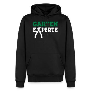 garden - Men’s Premium Organic Hoodie - black - Front - Nico (187cm)