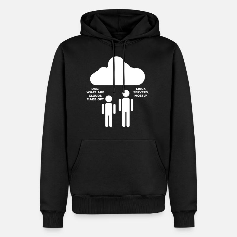 Cloud Linux - Sweat à capuche Premium bio Homme - noir