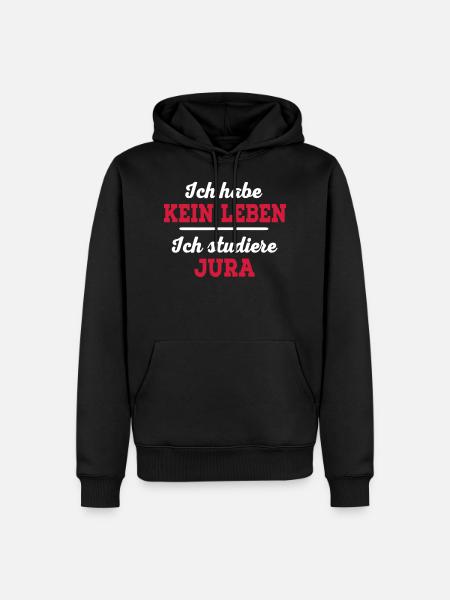 Jura - Männer Premium Bio Hoodie - Schwarz