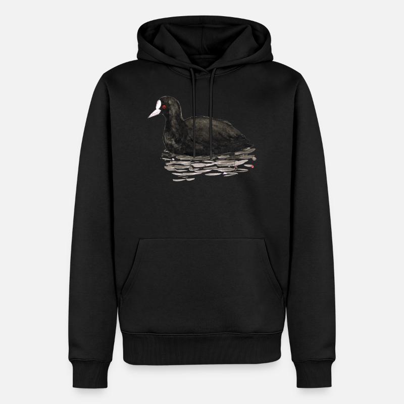 Blässhuhn - Männer Premium Bio Hoodie - Schwarz