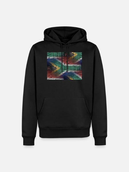Südafrika - Kunstdesign - Männer Premium Bio Hoodie - Schwarz