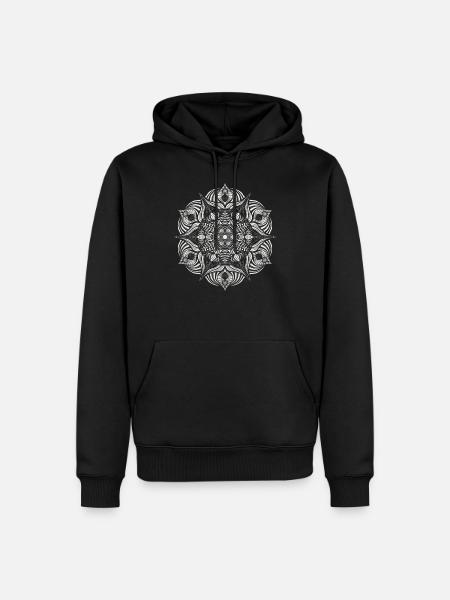 Mandala - Men’s Premium Organic Hoodie - black
