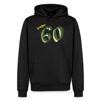 60 Anniversary Birthday Day of Honor Gift Anniversary - Men’s Premium Organic Hoodie - black - Front - Nico (187cm)