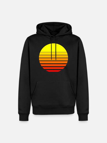 Sun sunrise sunset - Men’s Premium Organic Hoodie - black