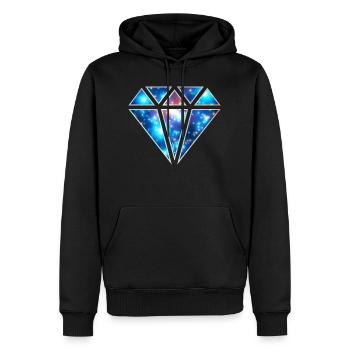 Diamant Symbol Liebe Universum Unendlichkeit Paare - Männer Premium Bio Hoodie - Schwarz - Vorne - Nico (187cm)