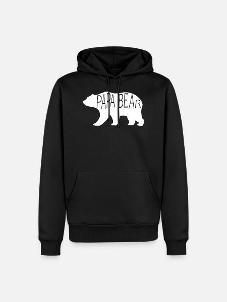 Papa Bear - Men’s Premium Organic Hoodie - black