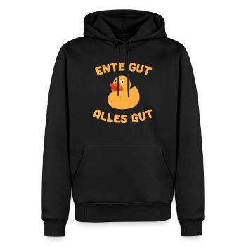 Ente Gut Alles Gut Enten - Männer Premium Bio Hoodie - Schwarz - Vorne - Nico (187cm)