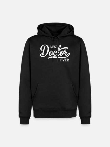 Best Doctor ever - Männer Premium Bio Hoodie - Schwarz