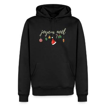 Weihnachten Joyeux Noel - Männer Premium Bio Hoodie - Schwarz - Vorne - Nico (187cm)