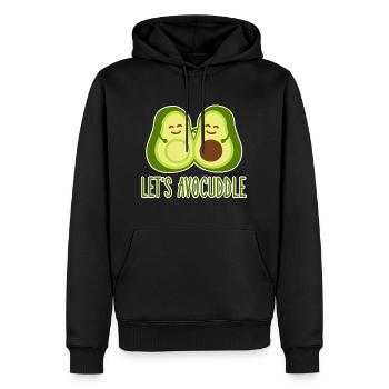 avocado - Men’s Premium Organic Hoodie - black - Front - Nico (187cm)